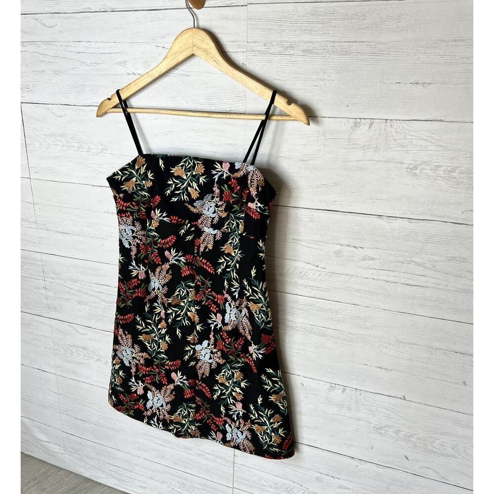 Urban Outfitters Dress Womens Size XS/S Black Pins & Needles Audrey Floral - Picture 6 of 16